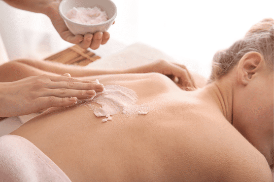 exfoliación masaje